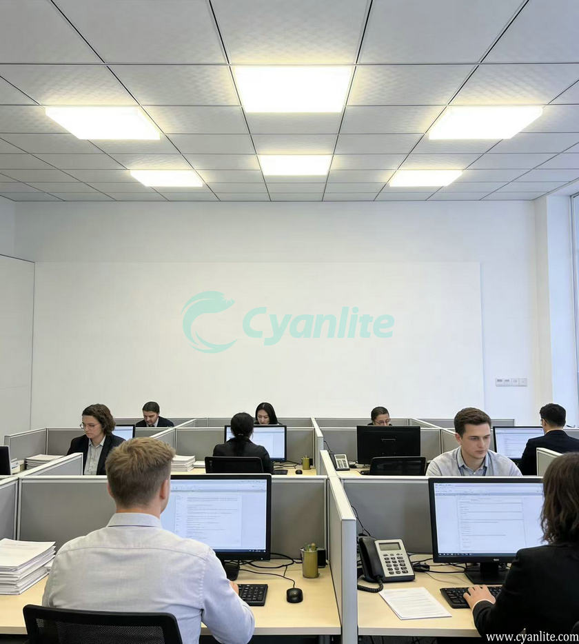 LED Panel Light with drop lens